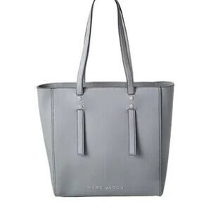 Marc Jacobs Jordan Stud Leather Medium Tote Handbag Cement